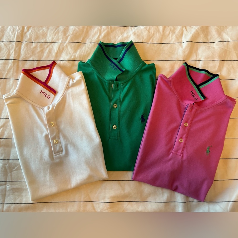 Polo Golf Ralph Lauren Val Ladies Polo’s - Size Small - 3 colorways